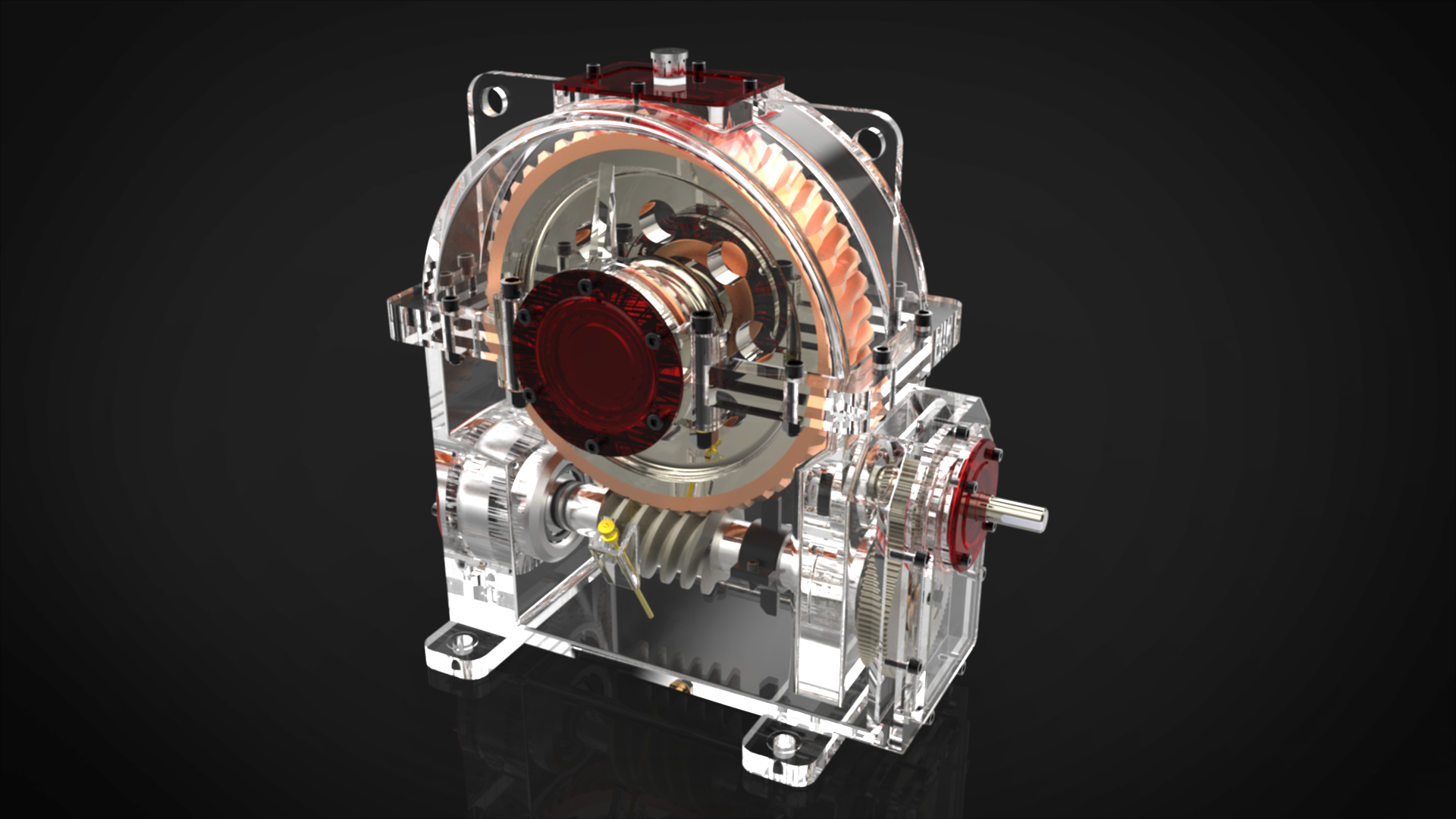 正齿轮减速器Render_1